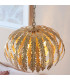 Delphine Floral Leaves 3 Light Spherical Pendant Gold Paint-5