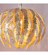 Delphine Floral Leaves 3 Light Spherical Pendant Gold Paint-6