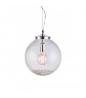 Harbour 1 Light Pendant Globe Chrome