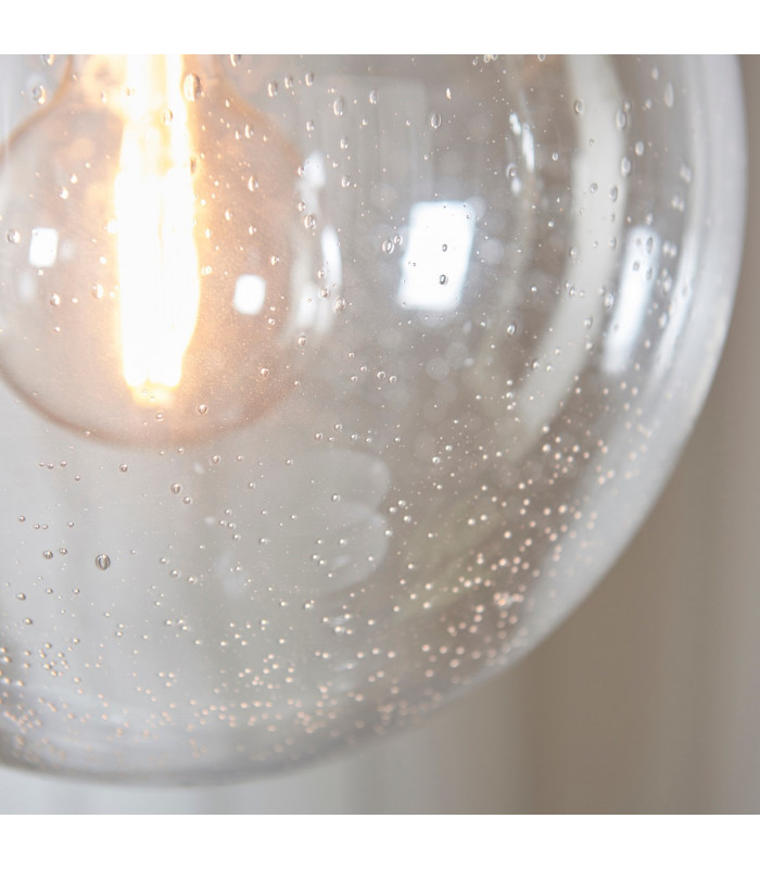Harbour 1 Light Pendant Globe Chrome-5