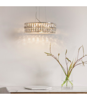 Verina LED 5 Light Cylindrical Pendant Chrome-1