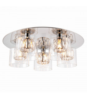 Verina 5 Light Flush Chrome