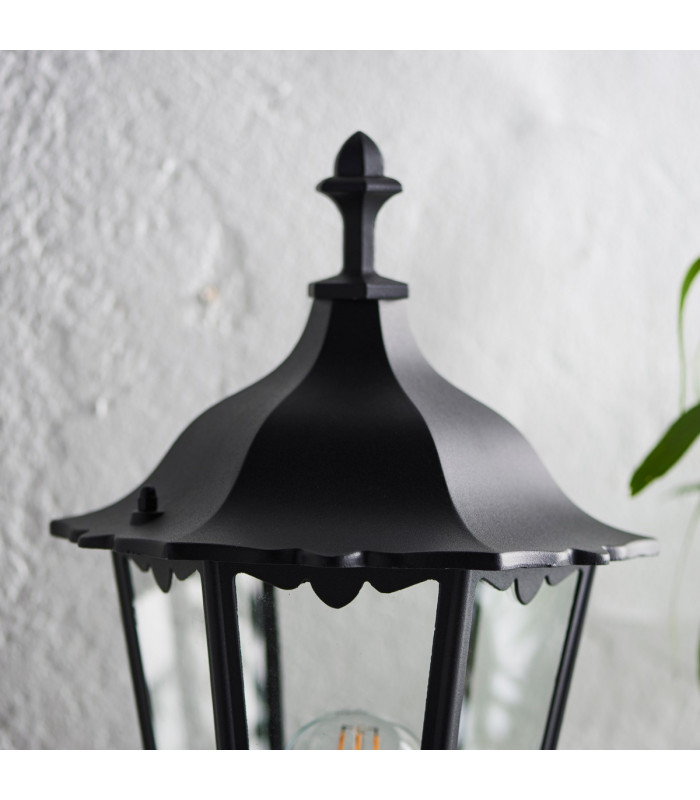 Burford 1 Light Outdoor Wall Lantern Matt Black Paint-2