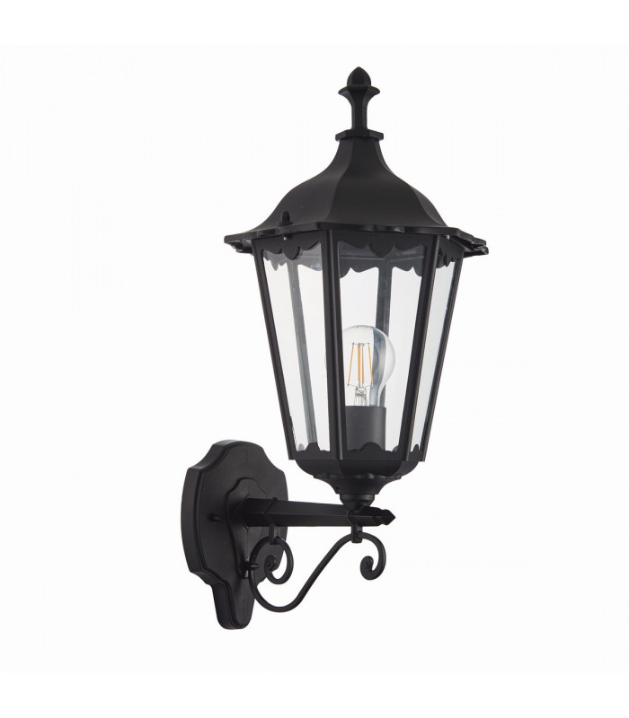 Burford 1 Light Outdoor Wall Lantern Matt Black Paint-5