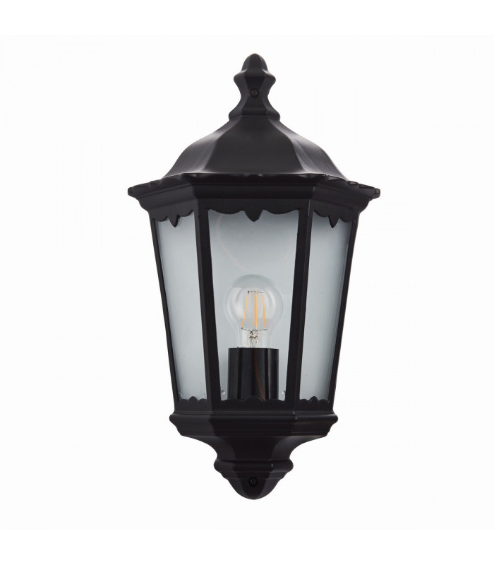 Burford 1 Light Outdoor Wall Lantern Matt Black Paint-5