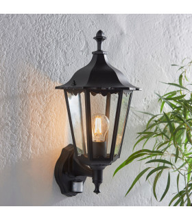 Burford 1 Light Outdoor Wall Lantern Matt Black Paint-1
