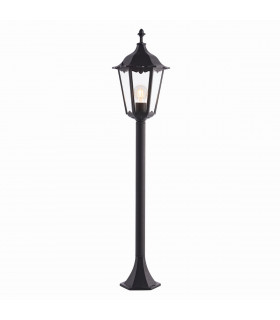 Burford 1 Light Outdoor Floor Lamp Matt Black Paint