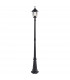 Burford 1 Light Outdoor Floor Lamp Matt Black Paint