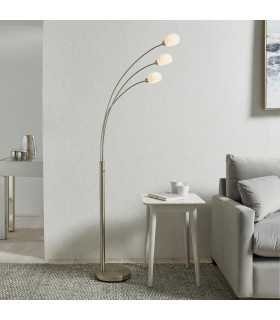 Jaspa LED 5 Light Floor Lamp Satin Nickel-1