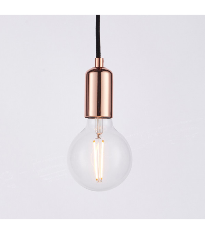 Studio 6 Light Cluster Pendant Copper Plate-3