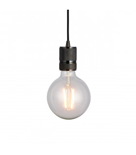 Urban 1 Light Pendant Black Chrome Plate