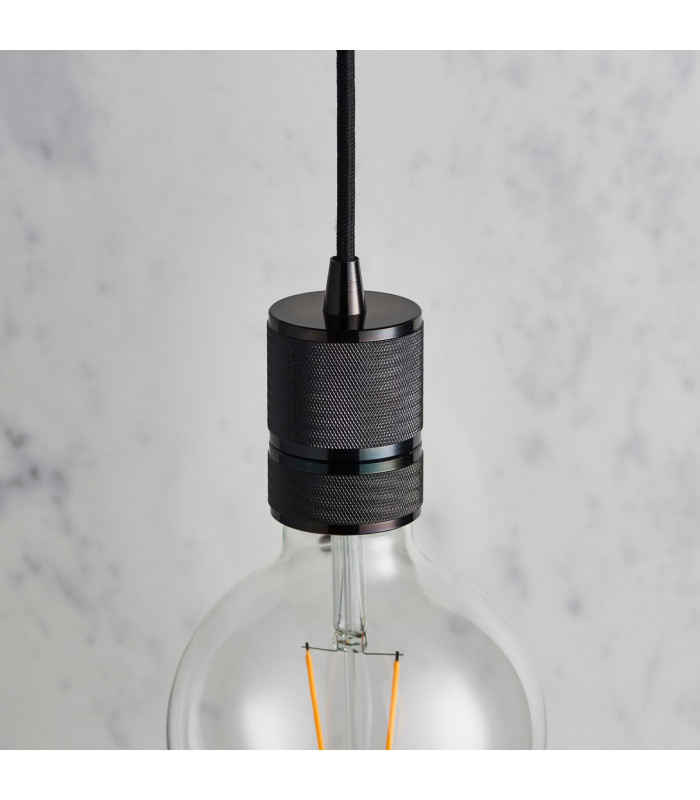 Urban 1 Light Pendant Black Chrome Plate-2