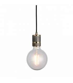 Urban 1 Light Pendant Antique Brass Plate