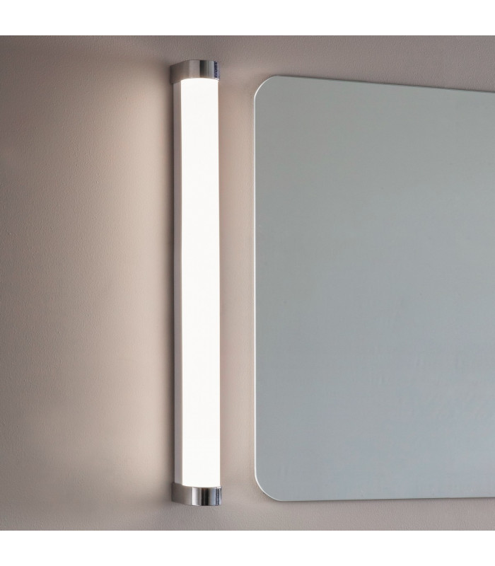 Moda LED 1 Light Bathroom Wall White Ribbed-2