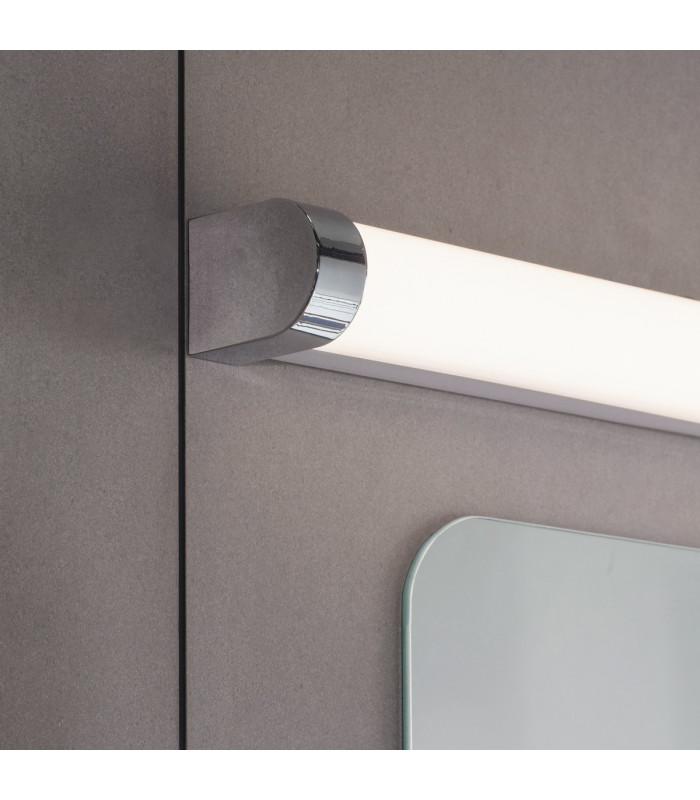 Moda LED 1 Light Bathroom Wall White Ribbed-4