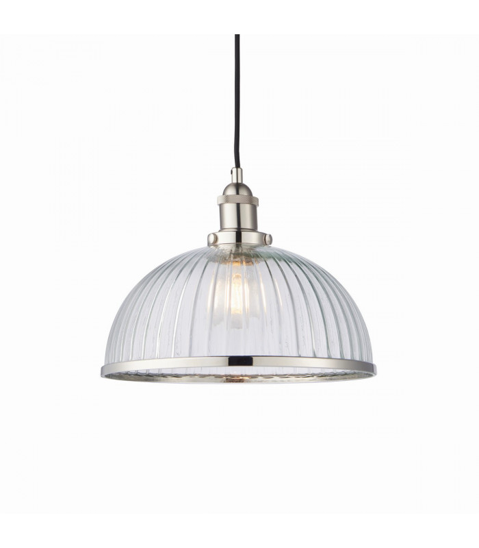 Hansen 1 Light Pendant Bright Nickel