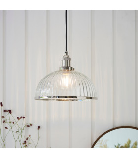 Hansen 1 Light Pendant Bright Nickel-1