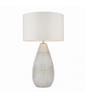 Livia 1 Light Table Lamp Silver Mercury Glass