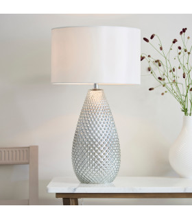 Livia 1 Light Table Lamp Silver Mercury Glass-1