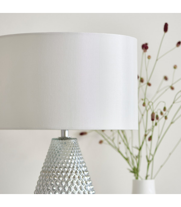 Livia 1 Light Table Lamp Silver Mercury Glass-2