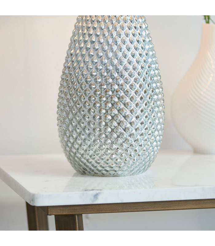 Livia 1 Light Table Lamp Silver Mercury Glass-3