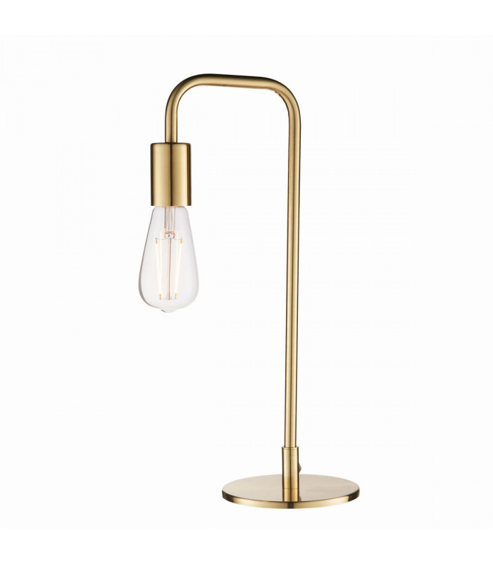 Rubens 1 Light Table Lamp Satin Brushed Gold Plate