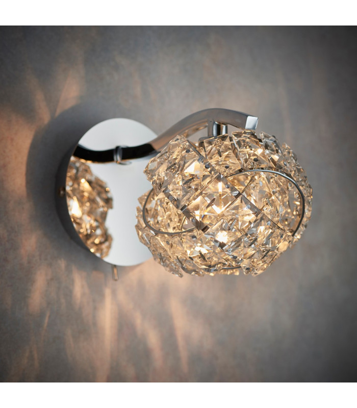 Talia 1 Light Wall Chrome-1