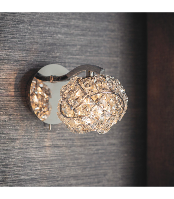 Talia 1 Light Wall Chrome-4