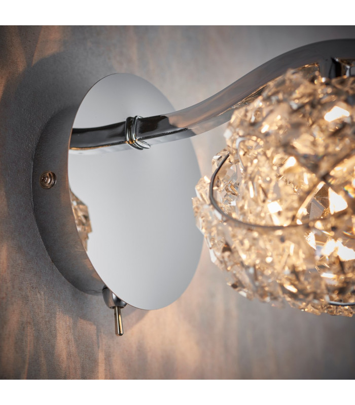 Talia 1 Light Wall Chrome-5