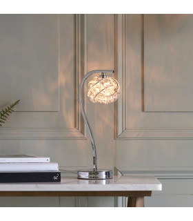 Talia 1 Light Table Lamp Chrome-1