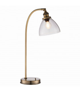 Hansen 1 Light Table Lamp Antique Brass