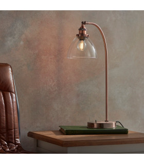 Hansen 1 Light Table Lamp Aged Copper-1