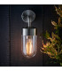 North 1 Light Outdoor Wall Light Brushed Stainless Steel & Clear Glass IP44-2