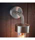 North 1 Light Outdoor Wall Light Brushed Stainless Steel & Clear Glass IP44-4