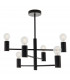 Studio 6 Light Semi Flush Light Matt Black