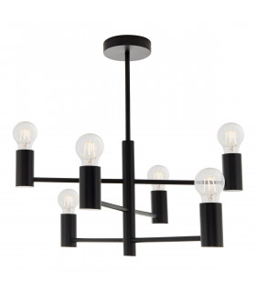 Studio 6 Light Semi Flush Light Matt Black