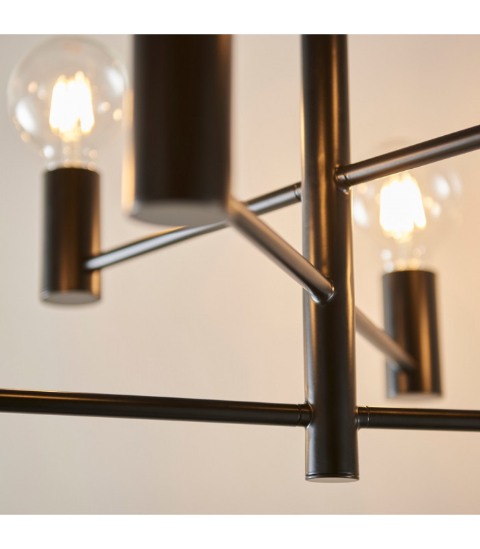 Studio 6 Light Semi Flush Light Matt Black-4