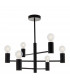 Studio 6 Light Semi Flush Light Matt Black-5