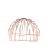Jericho 1 Light Wire Ceiling Pendant Copper Plate