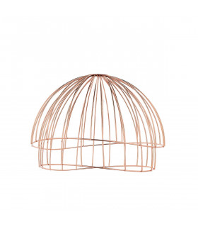 Jericho 1 Light Wire Ceiling Pendant Copper Plate