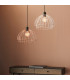 Jericho 1 Light Wire Ceiling Pendant Copper Plate-4