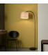 Carlson 1 Light Floor Light Matt Black & Light Grey Cotton Mix-1