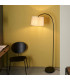 Carlson 1 Light Floor Light Matt Black & Light Grey Cotton Mix-2