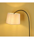 Carlson 1 Light Floor Light Matt Black & Light Grey Cotton Mix-3