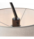 Carlson 1 Light Floor Light Matt Black & Light Grey Cotton Mix-4