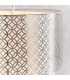Gilli 3 Light Round Ceiling Pendant Satin Nickel Plate & Vintage White Linen-3