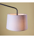 Carlson 1 Light Wall Light Matt Black & Light Grey Cotton Mix-3