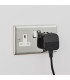 Carlson 1 Light Wall Light Matt Black & Light Grey Cotton Mix-5