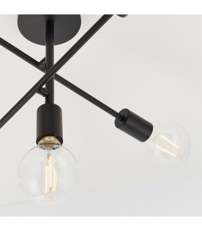 Studio 5 Light Semi Flush Light Matt Black-4