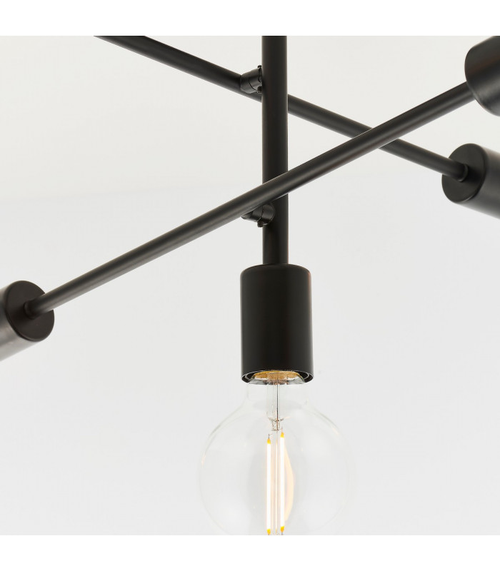 Studio 5 Light Semi Flush Light Matt Black-5